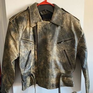 Women’s custom cut Genuine Leather Motorcycle Jacket
